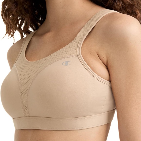 Champion Spot Comfort High-Impact Beige Nude Sports Bra 38DD - Picture 13 of 14